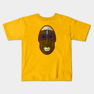 Ancient african aboriginal mask design Kids T-Shirt